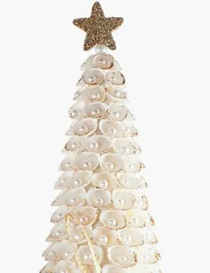 Pearl Gem Clamrose Shell Coastal Tabletop Trees