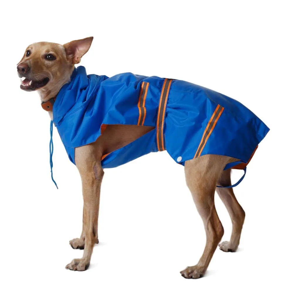 PetWale Reflective Raincoat for Dogs (Royal Blue)