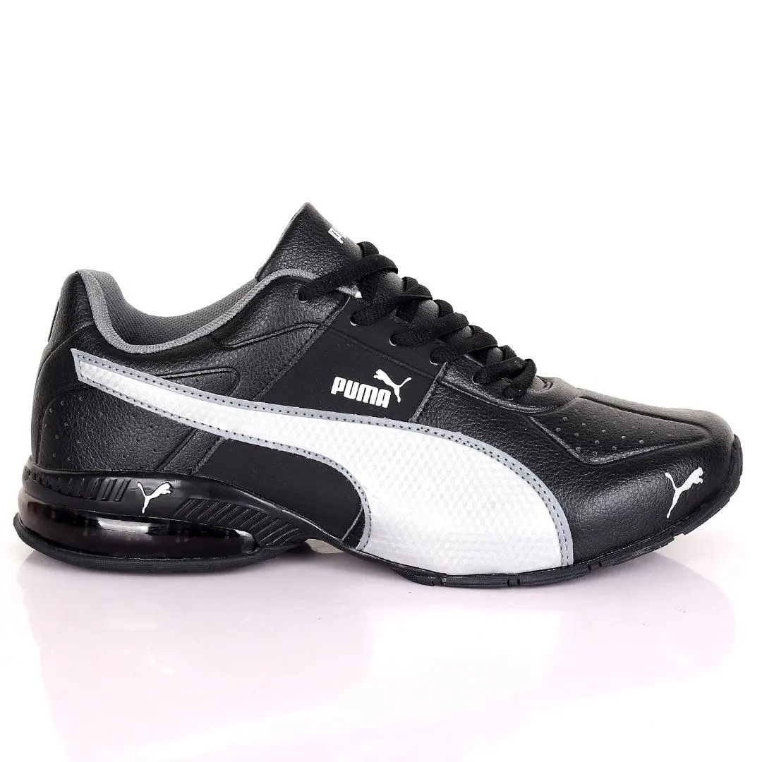 PM Perf Black White Low Sneakers Designed -