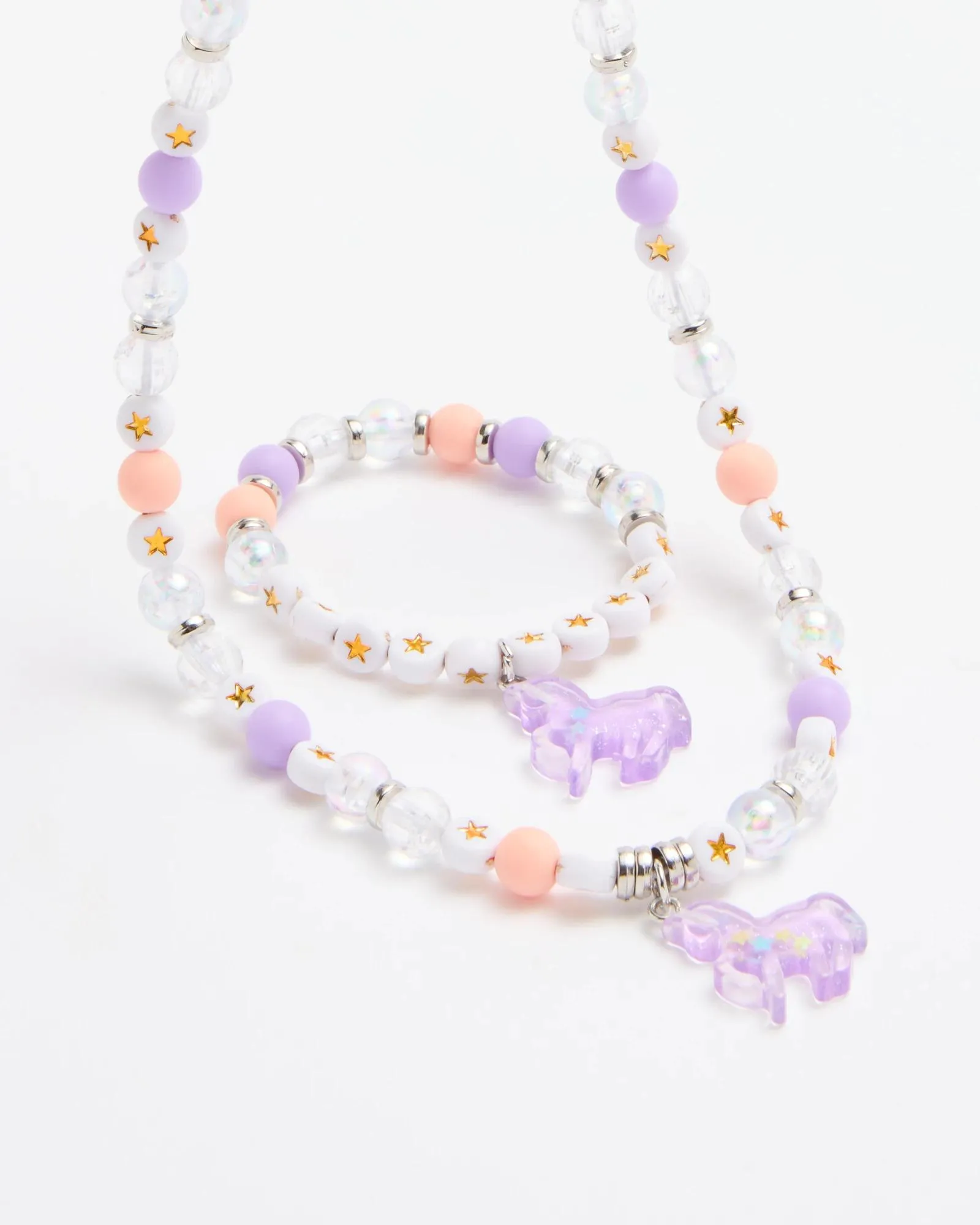 popular  Kids Unicorn Necklace and Bracelet Set