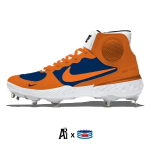 "Houston" Nike Alpha Huarache Elite 3 Mid Cleats