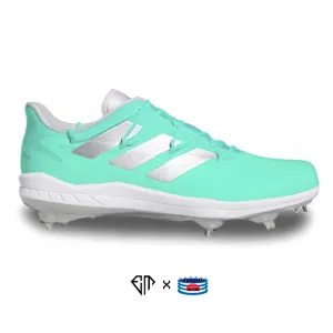 "Mint" Adidas Adizero Afterburner 8 Cleats