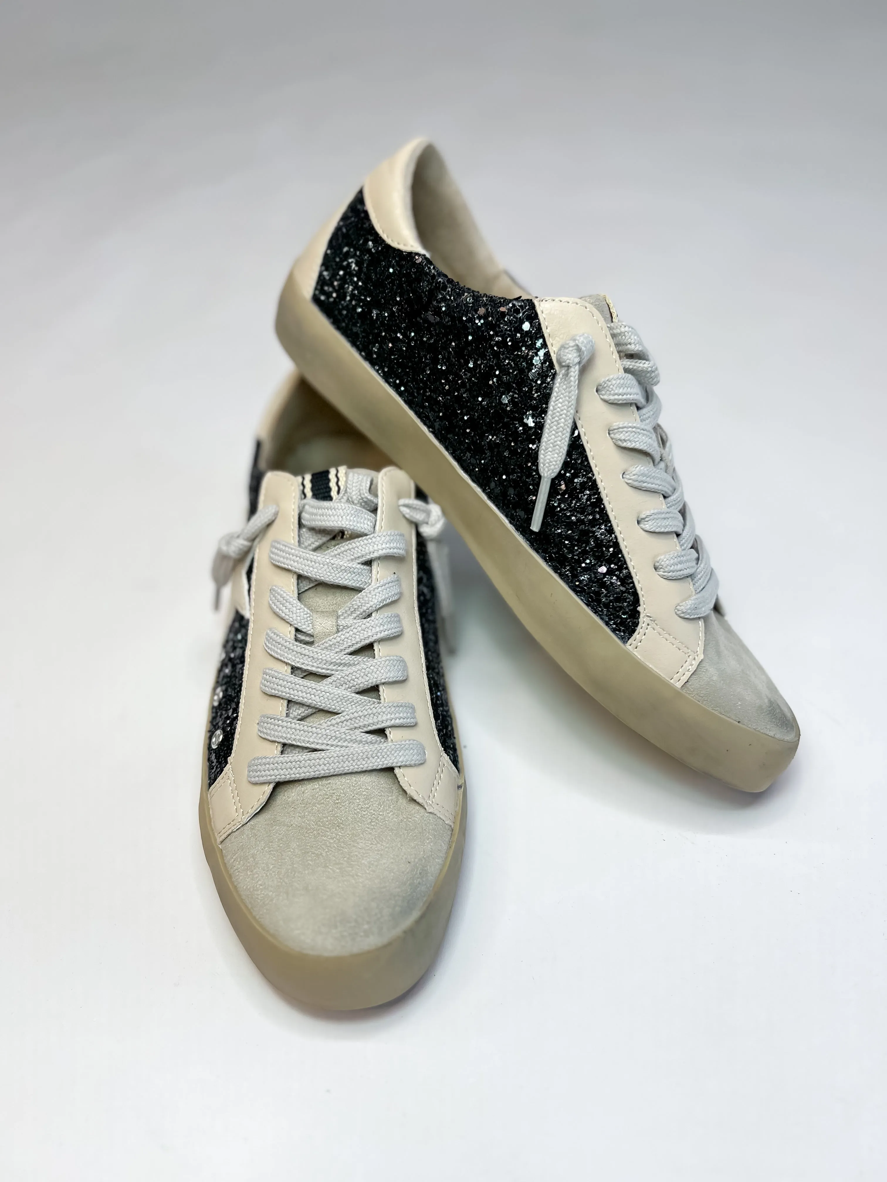 [Shu Shop] Paula-Black Glitter Sneaker