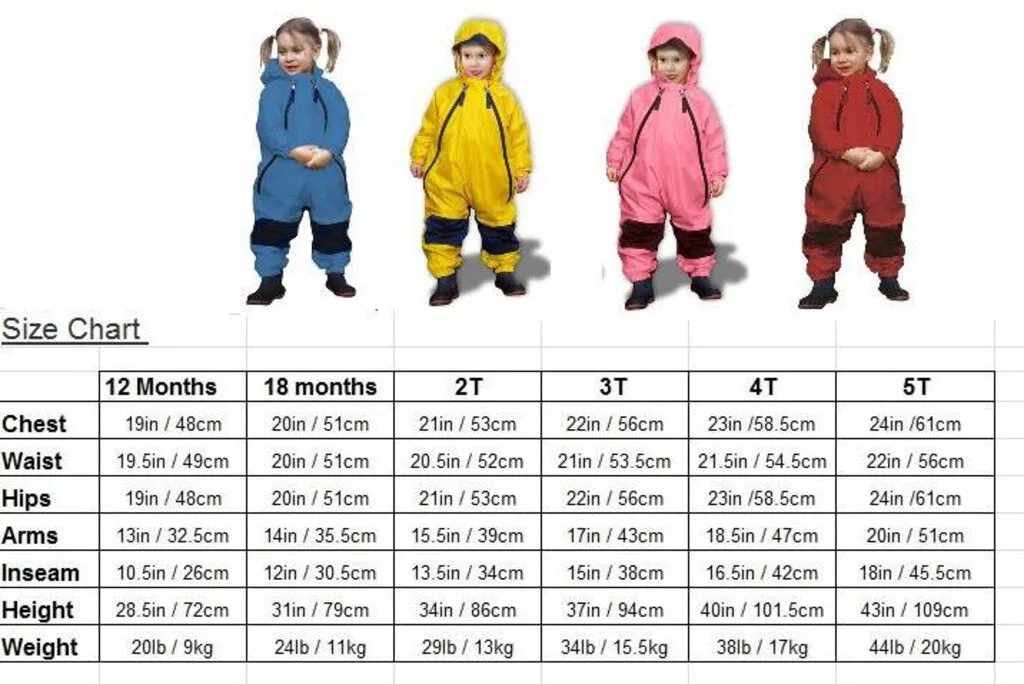 Size 12m: Muddy Buddy Tuffo BLUE Rain Suit NEW