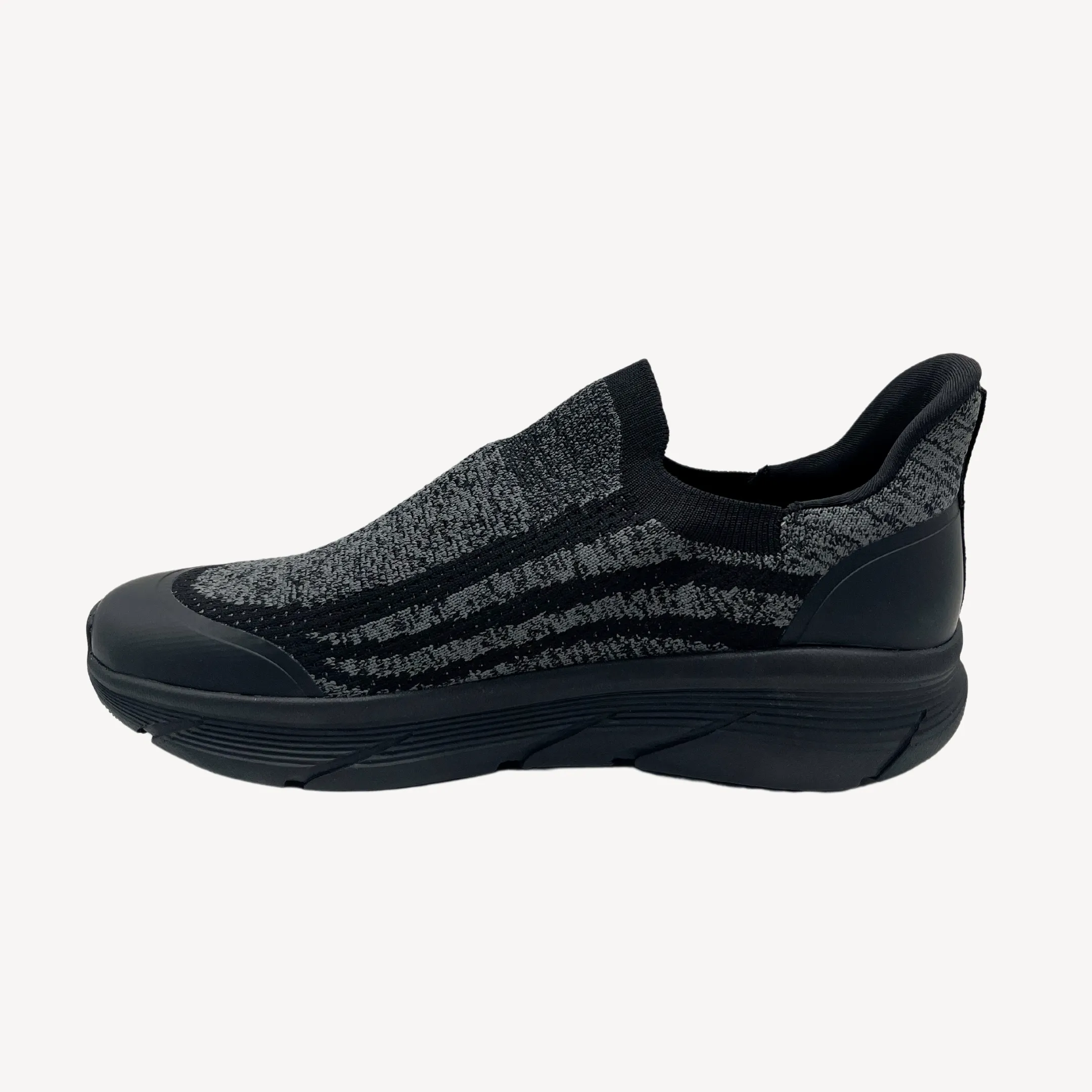 SJ Cushion Slip On Men Black Grey