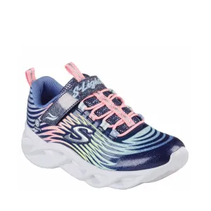 Skechers Girls Twisty Brights Mystical Bliss Navy Multi Trainer