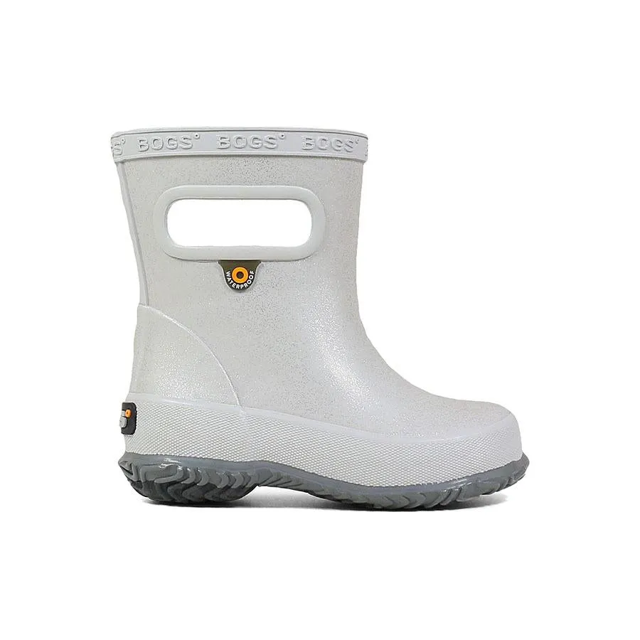 Skipper Kid's Glitter Rainboot - Silver Sparkle