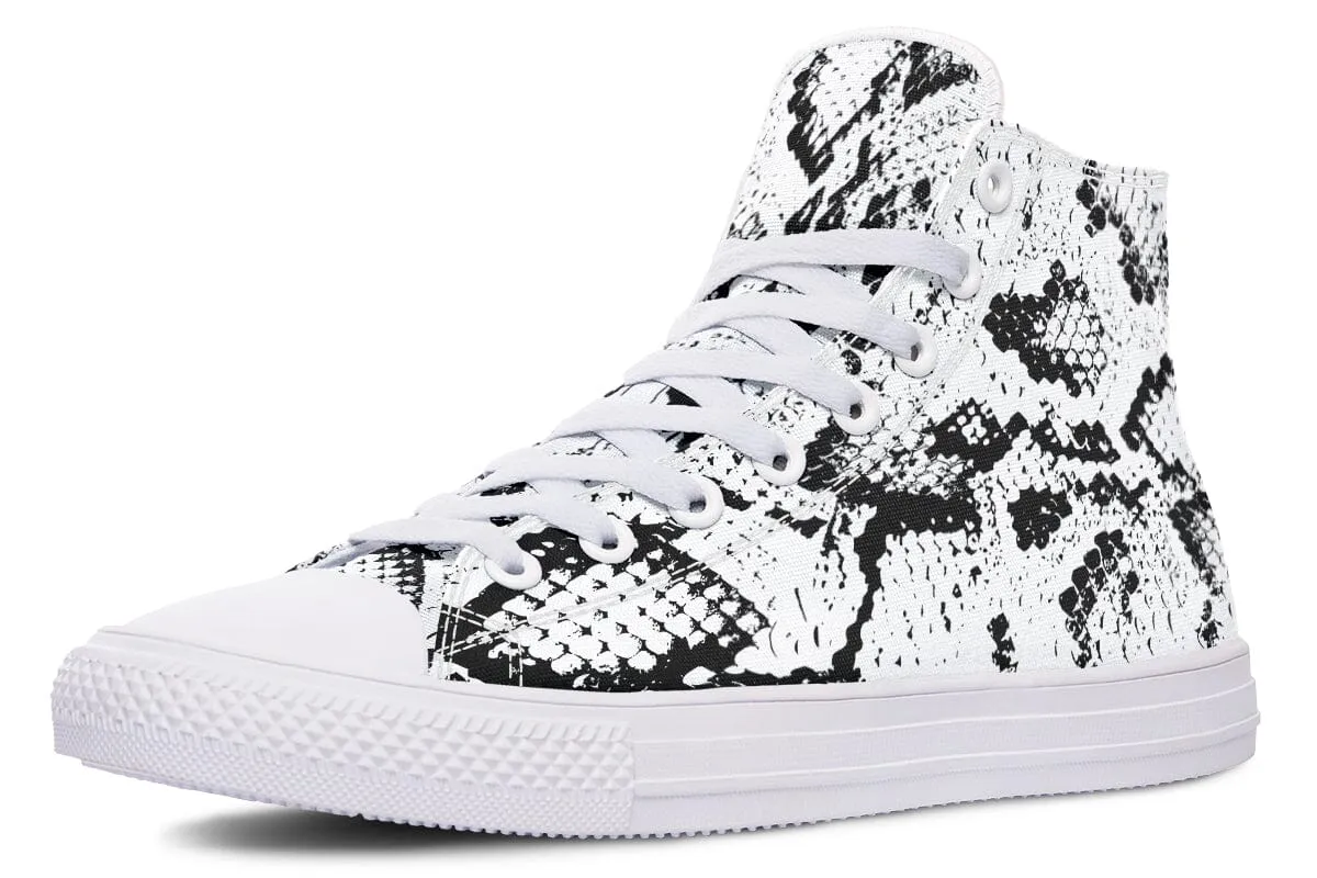 Snake Skin High Top Shoes