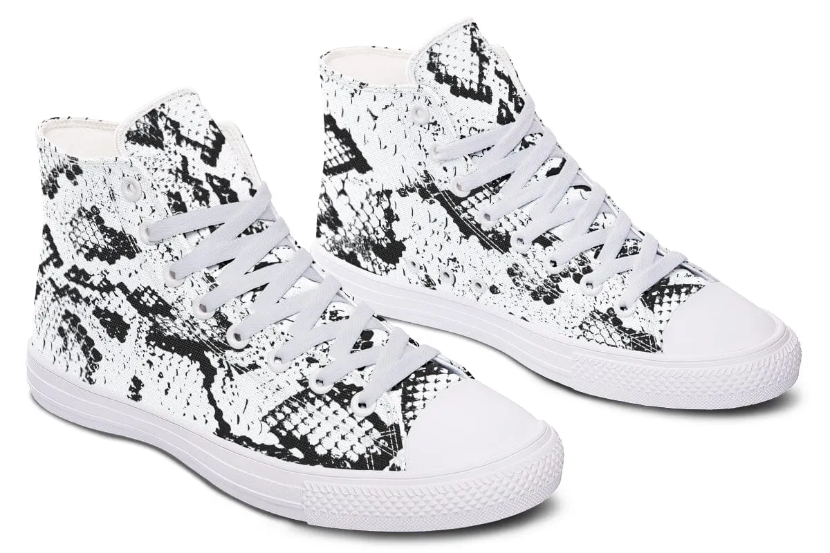 Snake Skin High Top Shoes