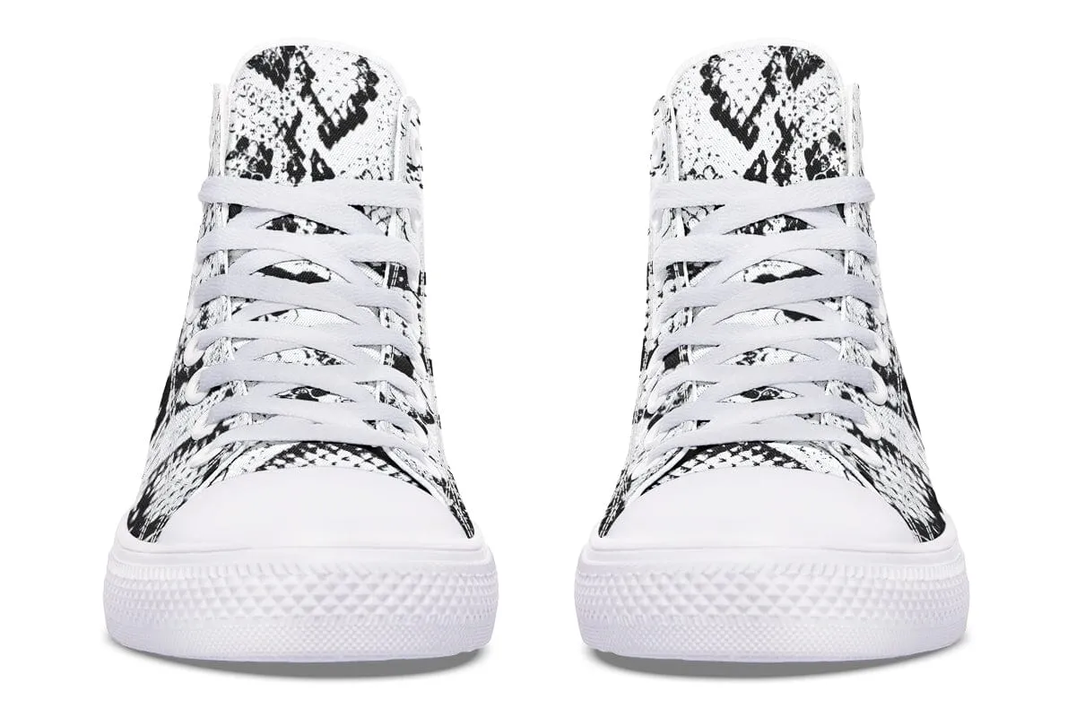 Snake Skin High Top Shoes