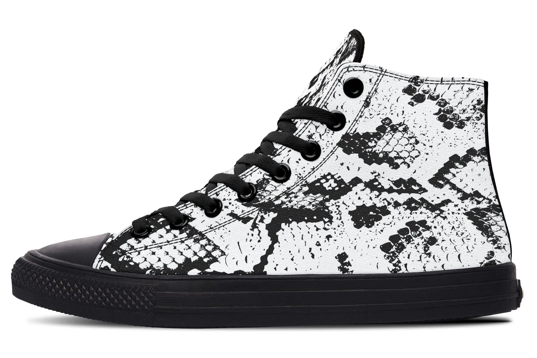 Snake Skin High Top Shoes