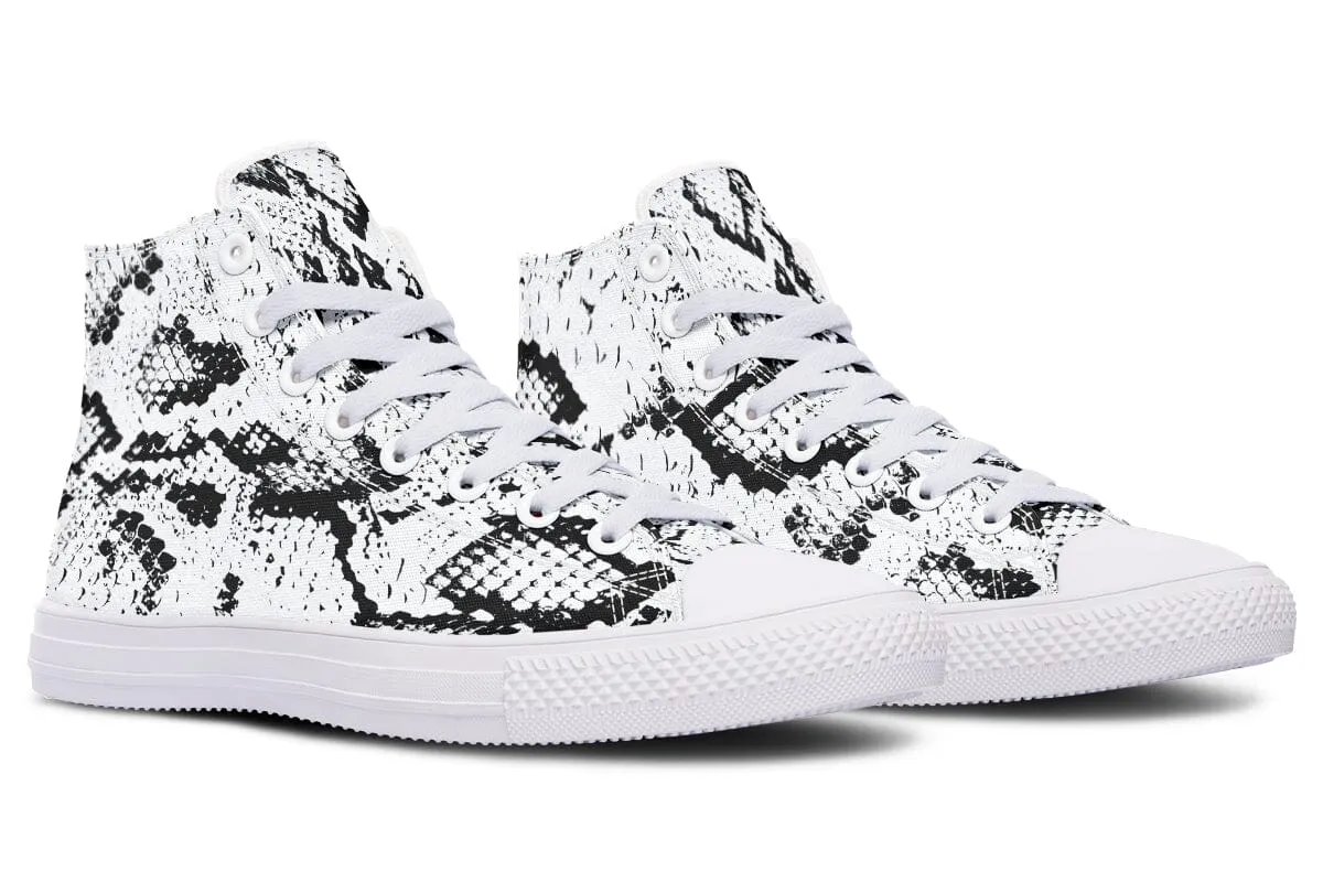 Snake Skin High Top Shoes