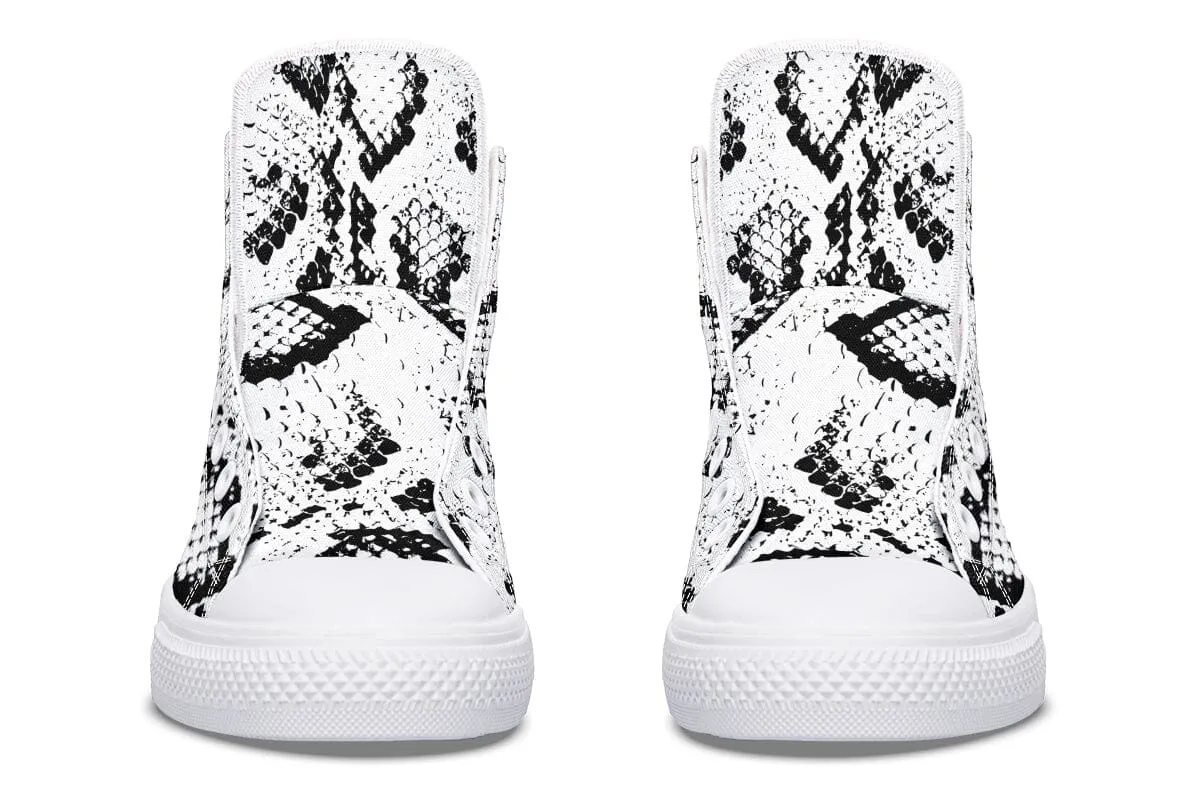 Snake Skin High Top Shoes