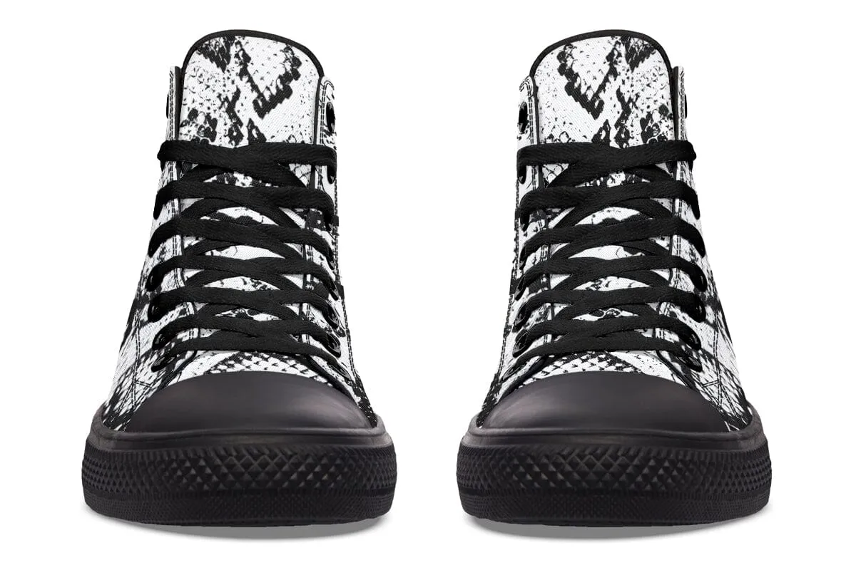 Snake Skin High Top Shoes