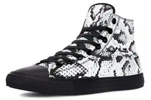 Snake Skin High Top Shoes