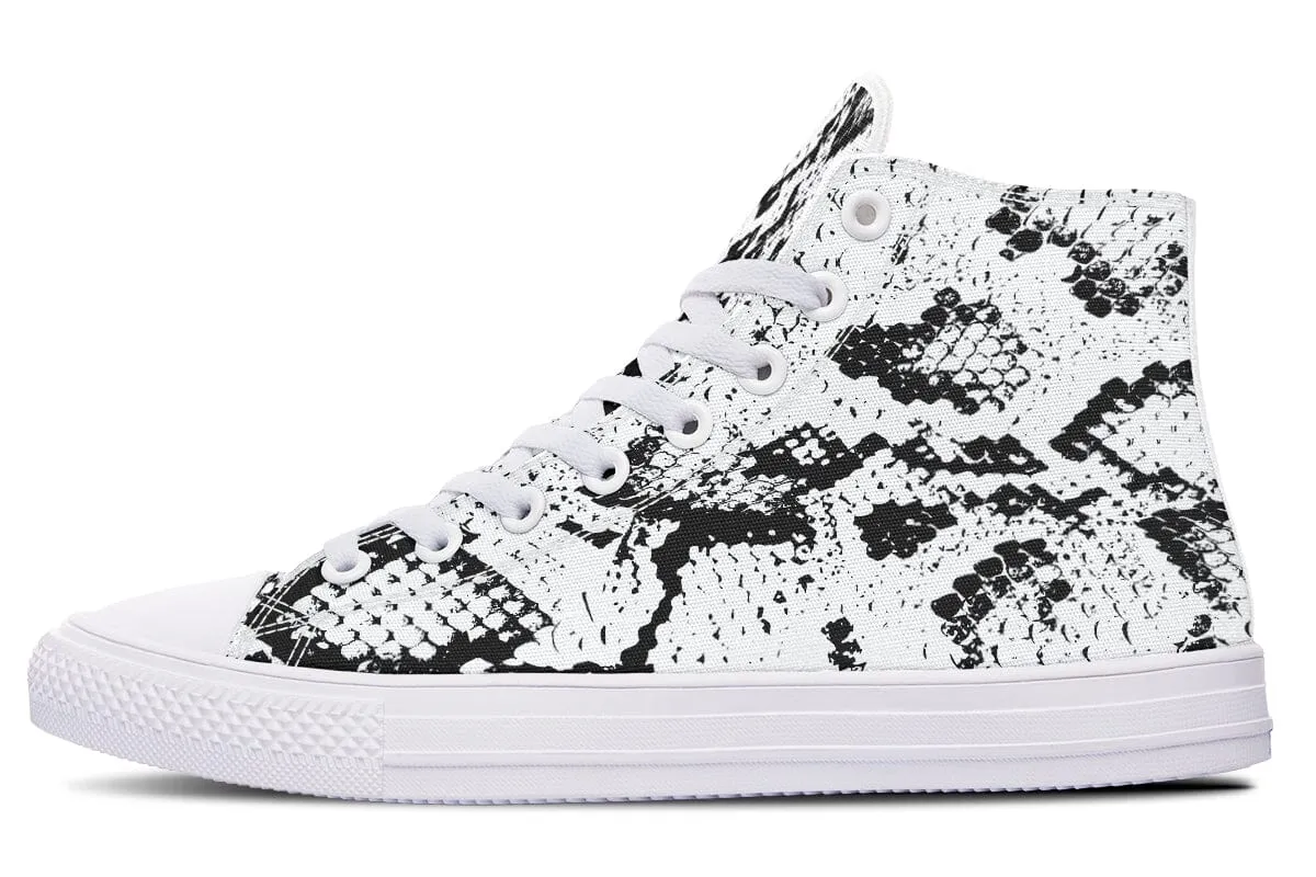 Snake Skin High Top Shoes