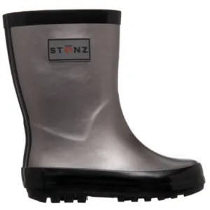 Stonz Metallic Rain Boots - Metallic Grey