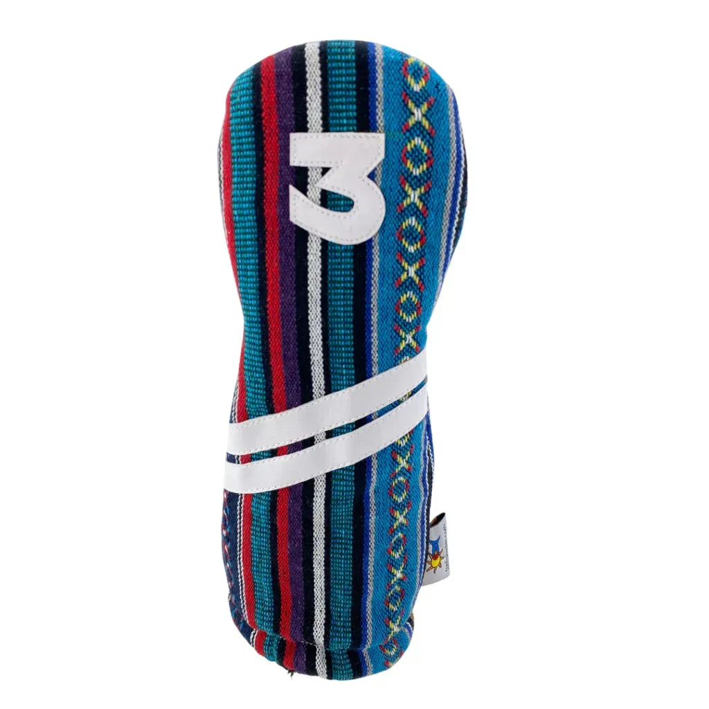 Sunfish: Woven Ace Style Headcovers (Driver, Fairway, Hybrid or Set) - Beach House