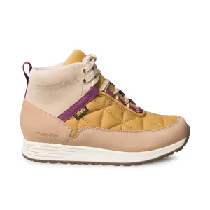 Teva Ember Commute Waterproof Sesame Medallion Boots - Women's