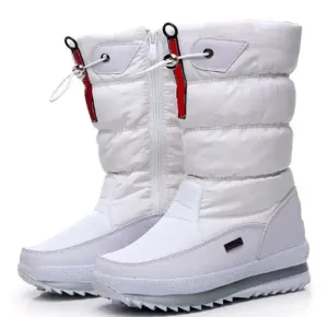 Thick waterproof and anti-ski boots for Winter