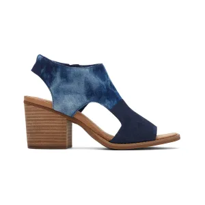 TOMS Sandals Eliana Women - Navy Suede Washed Denim