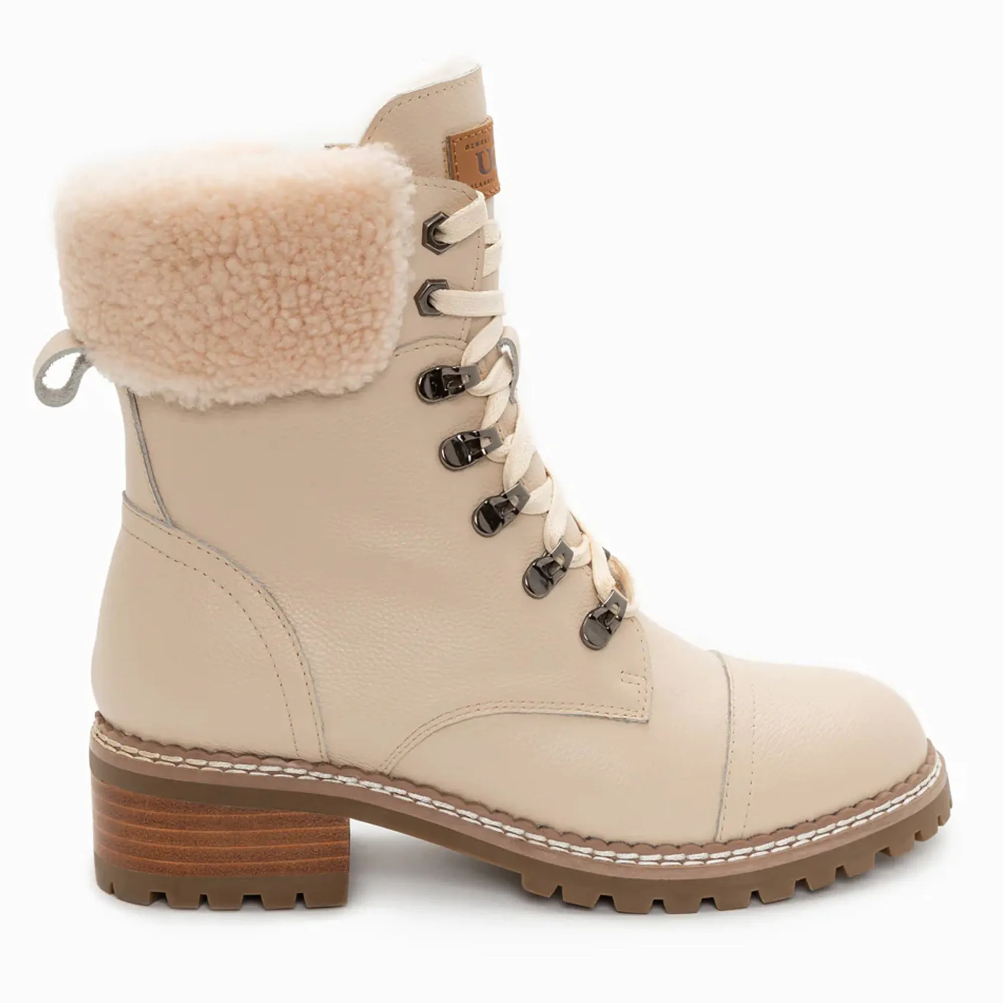 UGG Lyric Lace Up Leather Boots