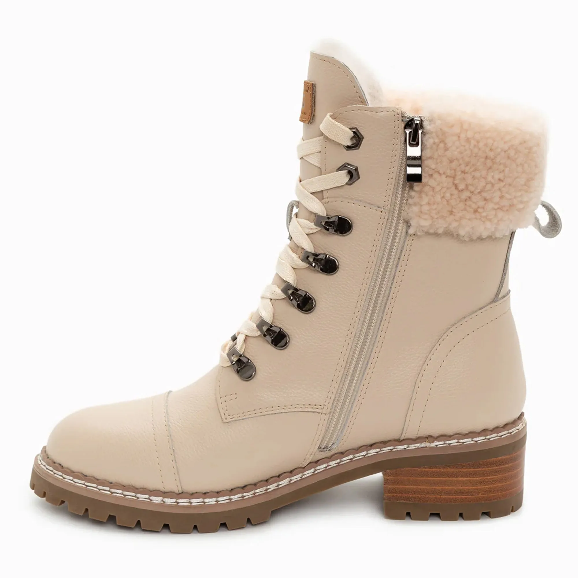 UGG Lyric Lace Up Leather Boots