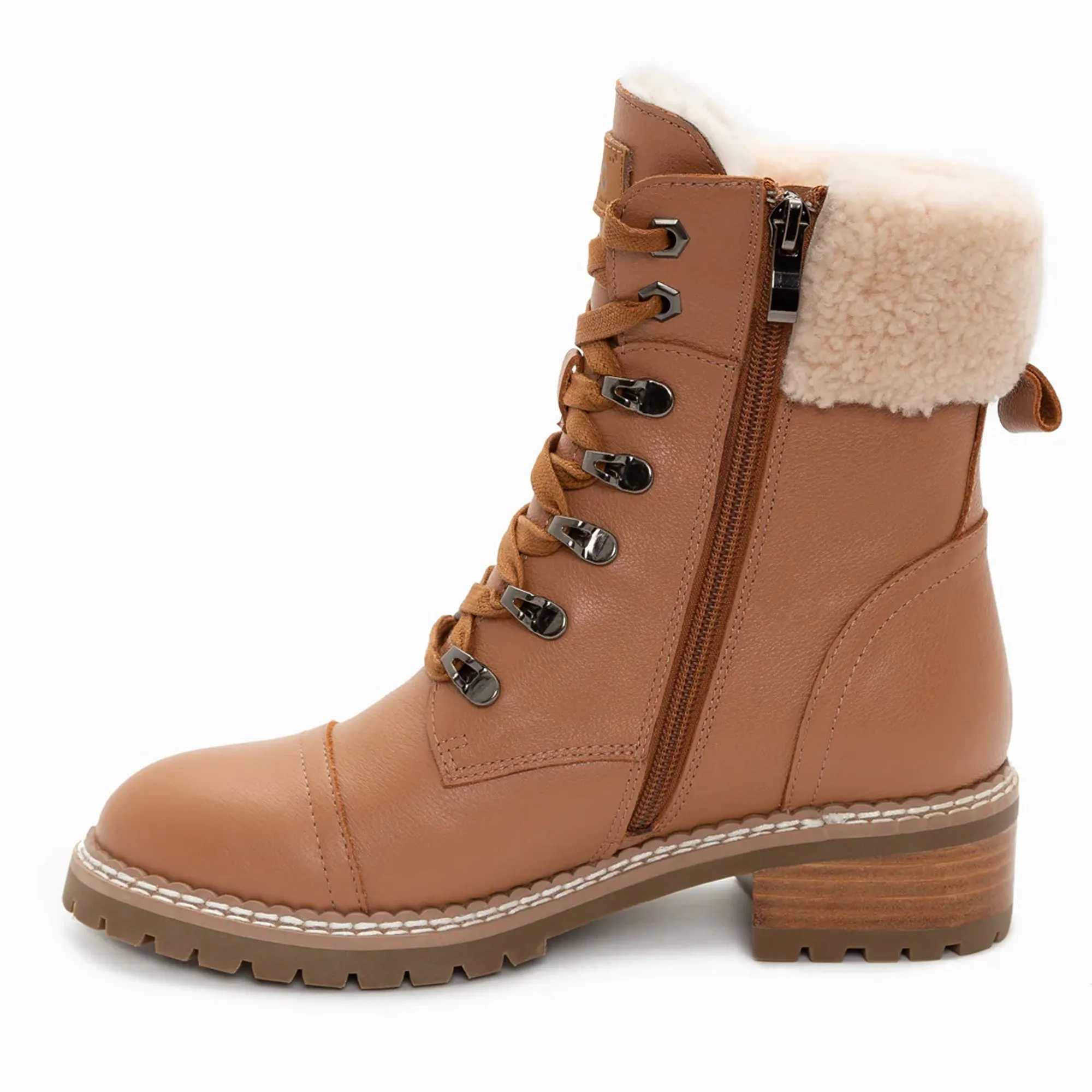 UGG Lyric Lace Up Leather Boots