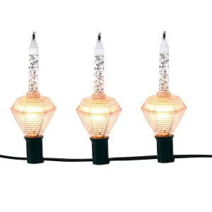 UL 7-Light Gold Glitter Diamond Bubble Light Set