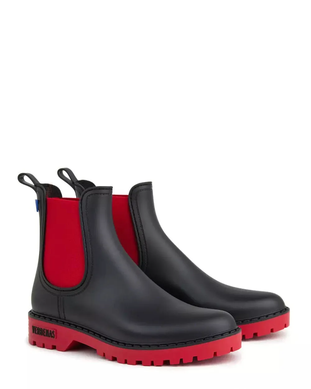 Verbenas Negro/Rojo Ankle Boots