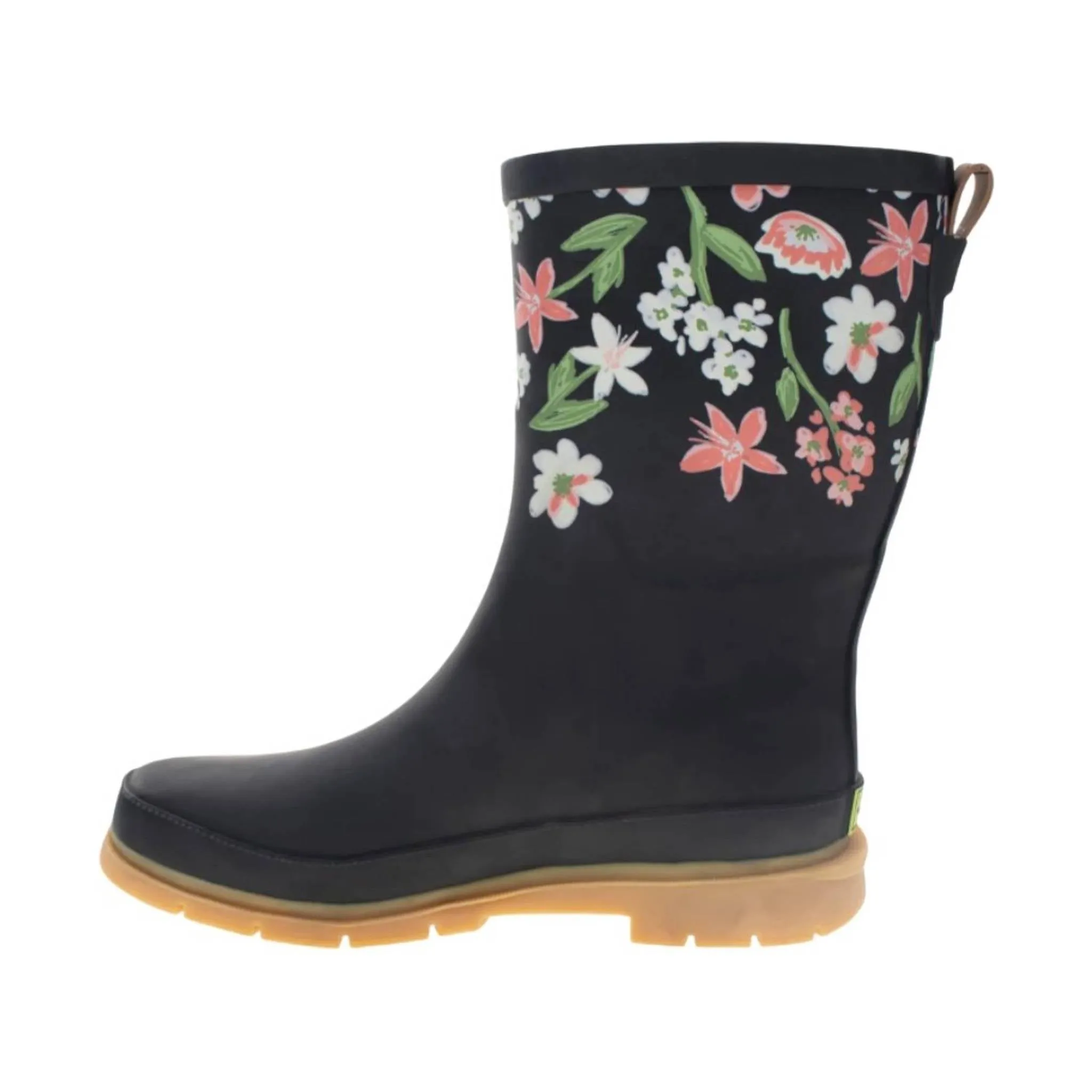 Western Chief Women's Brushed Petals Mid Rain Boots - Black