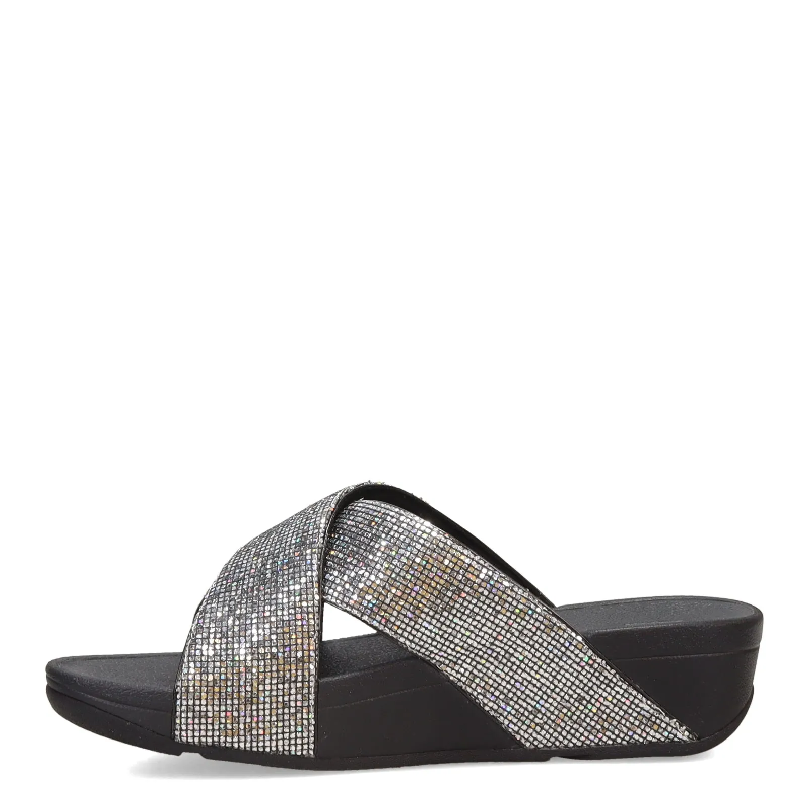 Women's FitFlop, Lulu Glitterball Cross Slide Sandal