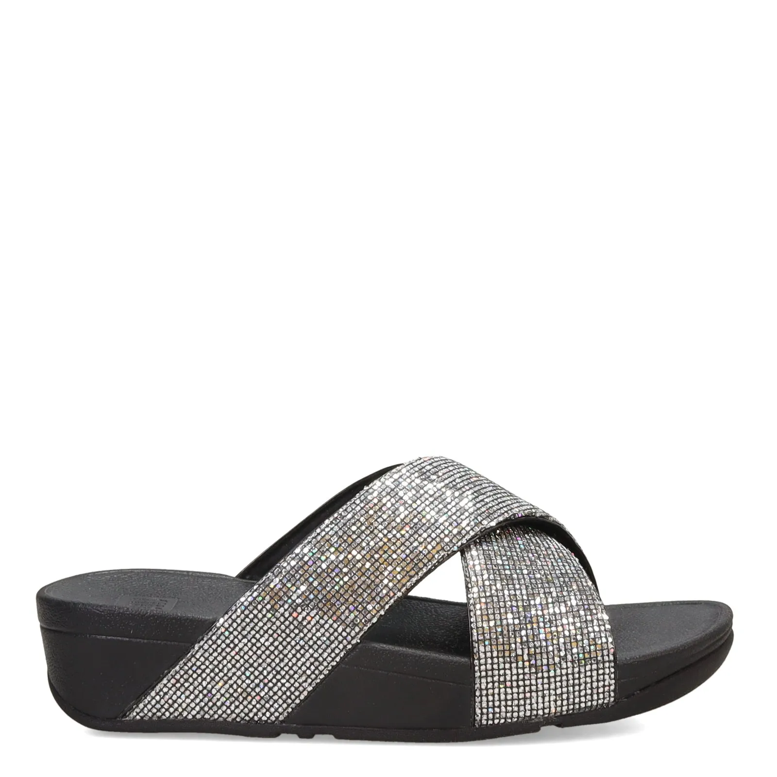 Women's FitFlop, Lulu Glitterball Cross Slide Sandal