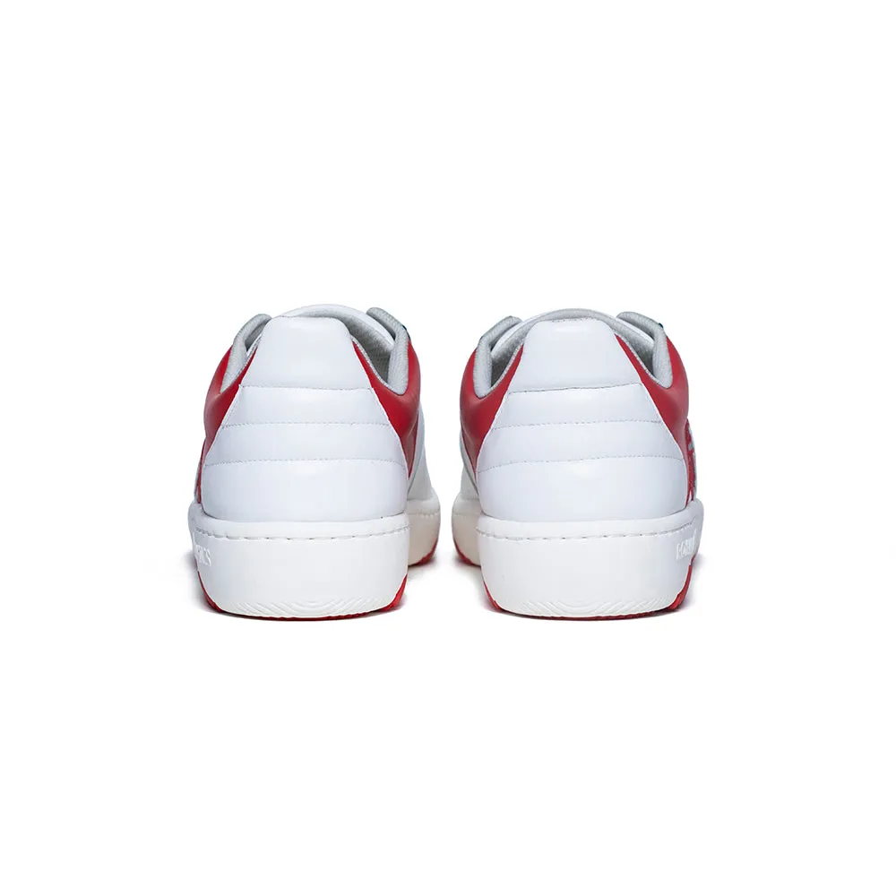 Women's Icon Archer Red White Leather Sneakers 96394-001